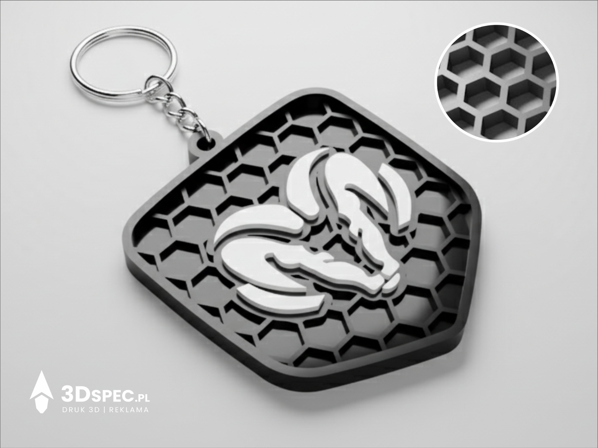 Dodge RAM logo keychain