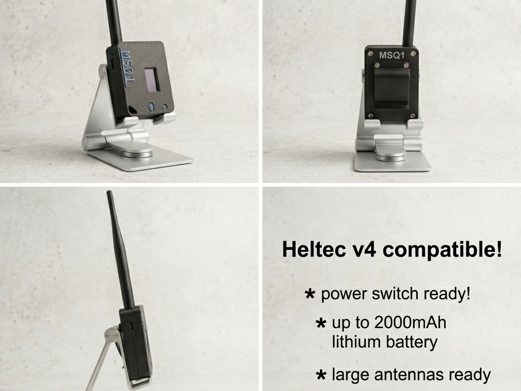 Meshtastic HeltecV4 Custodia con clip V2