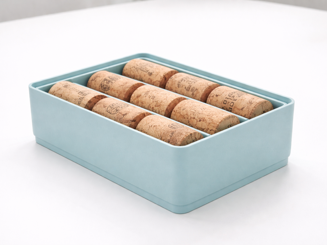 Gridfinity Wine Cork Organizer 9 Slot box