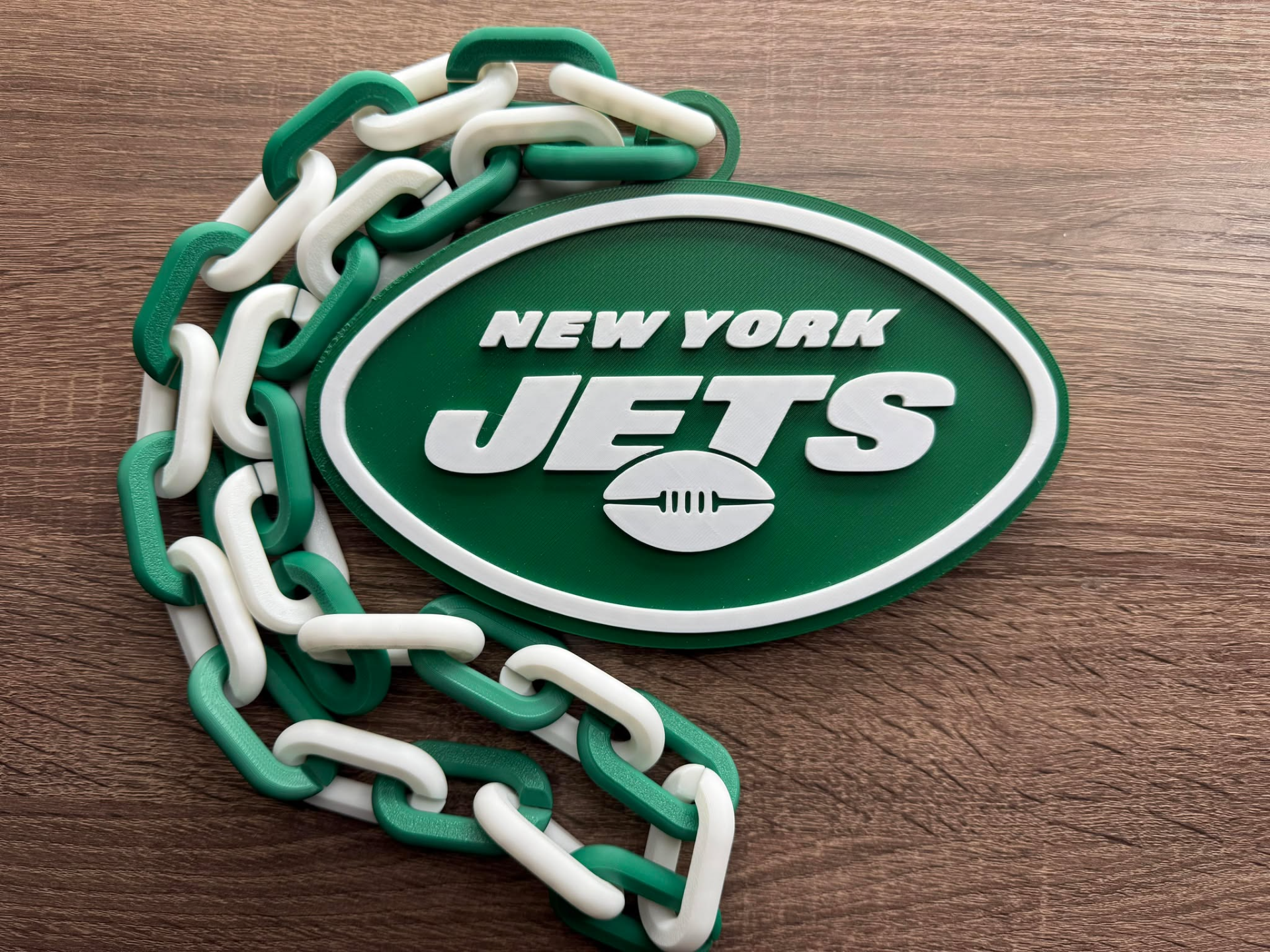 New York Jets Oversized Necklace, Pendant
