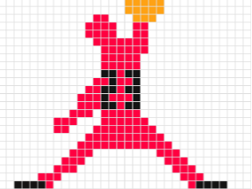 Michael Jordan Pixel Puzzel
