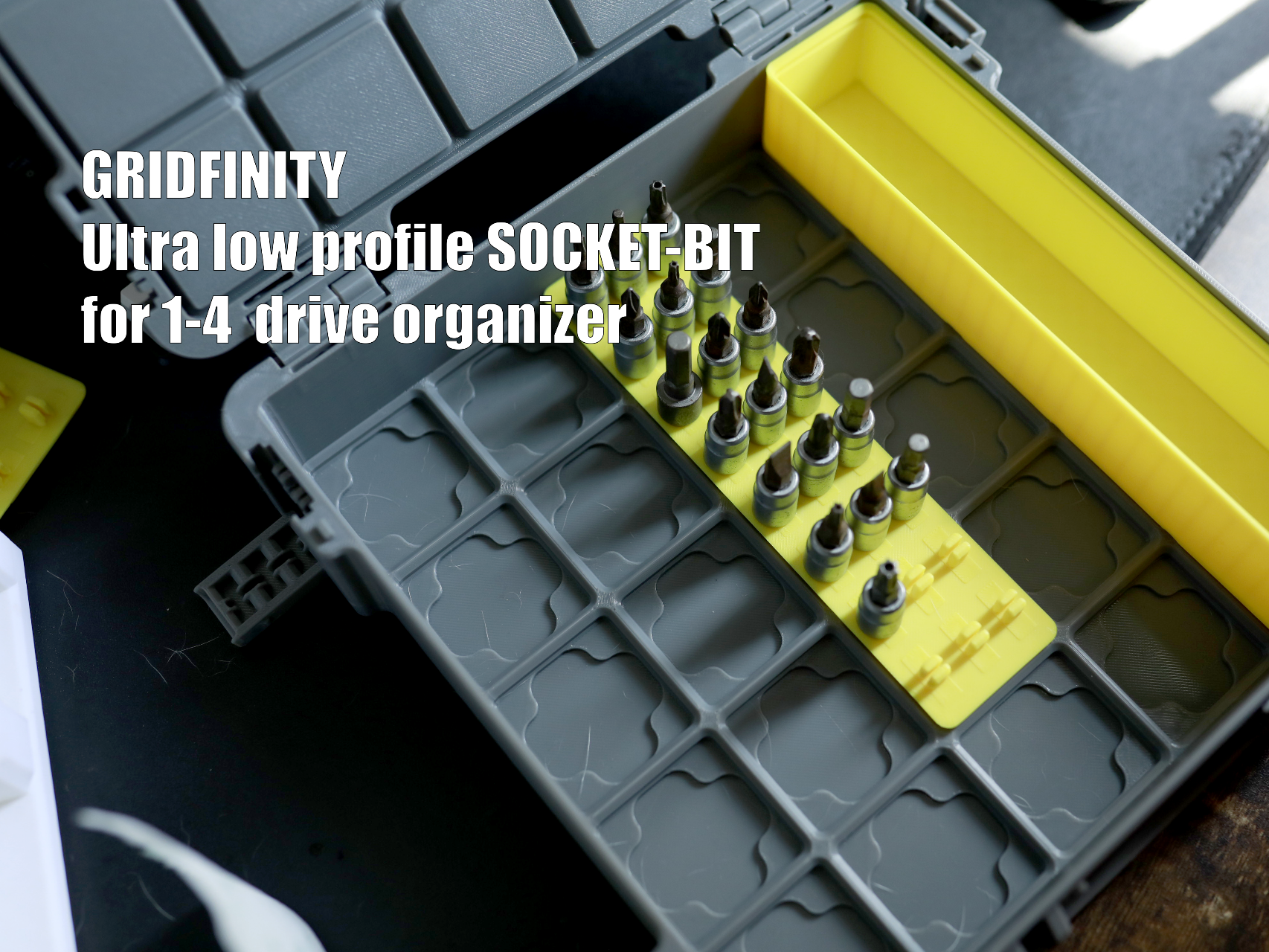 Low-Profile Socket-Bit Organizer for Grid