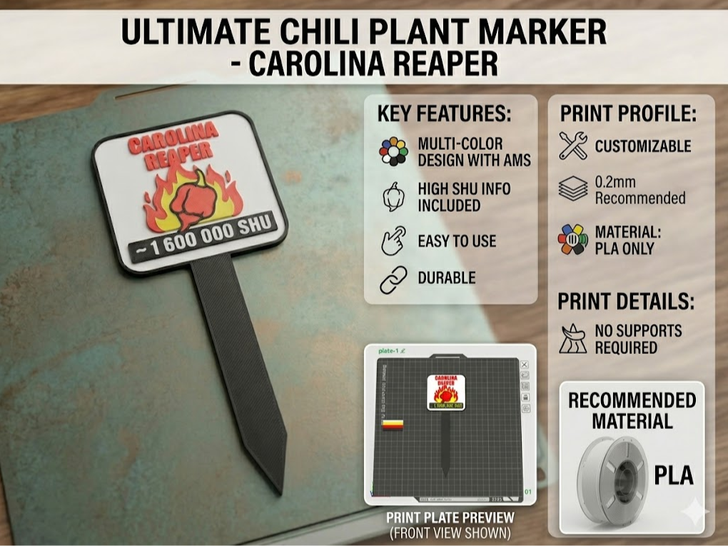 Carolina Reaper label