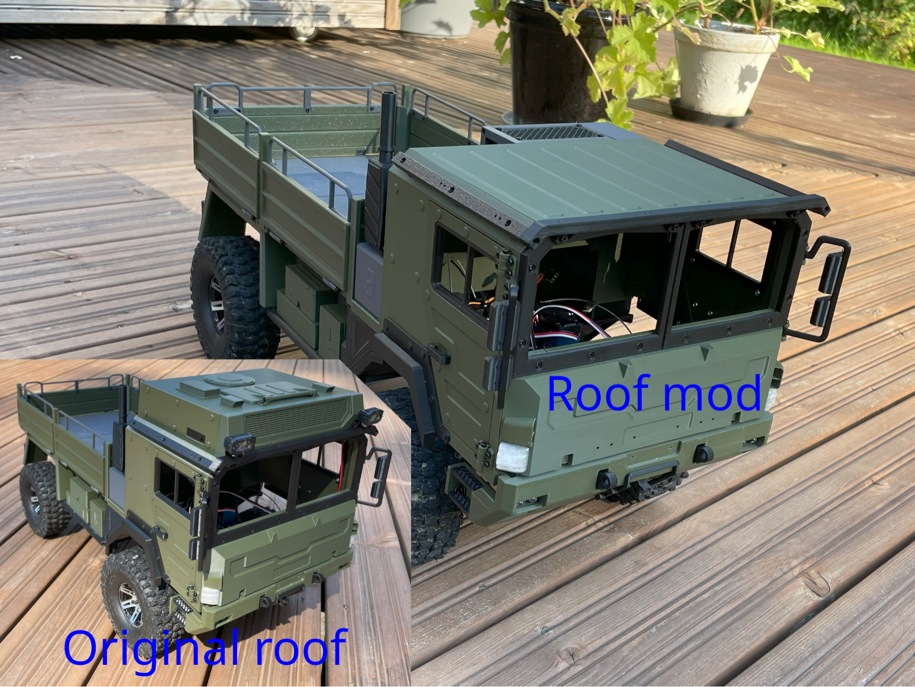 Flat roof mod for Armadillo Off-road truck body