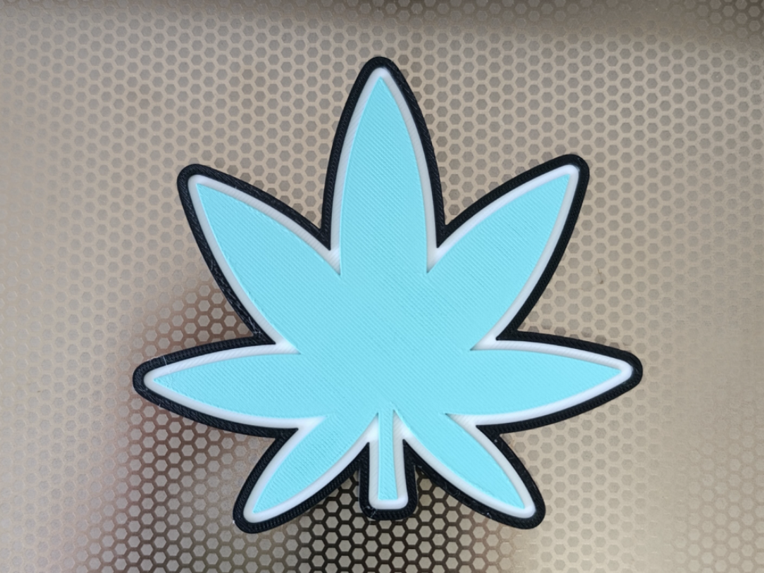 Déco 3D Feuille Cannabis