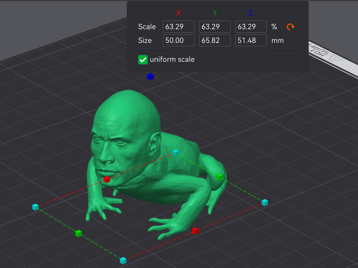 Dwayne "The Frog" Johnson - 50 mm tall variant