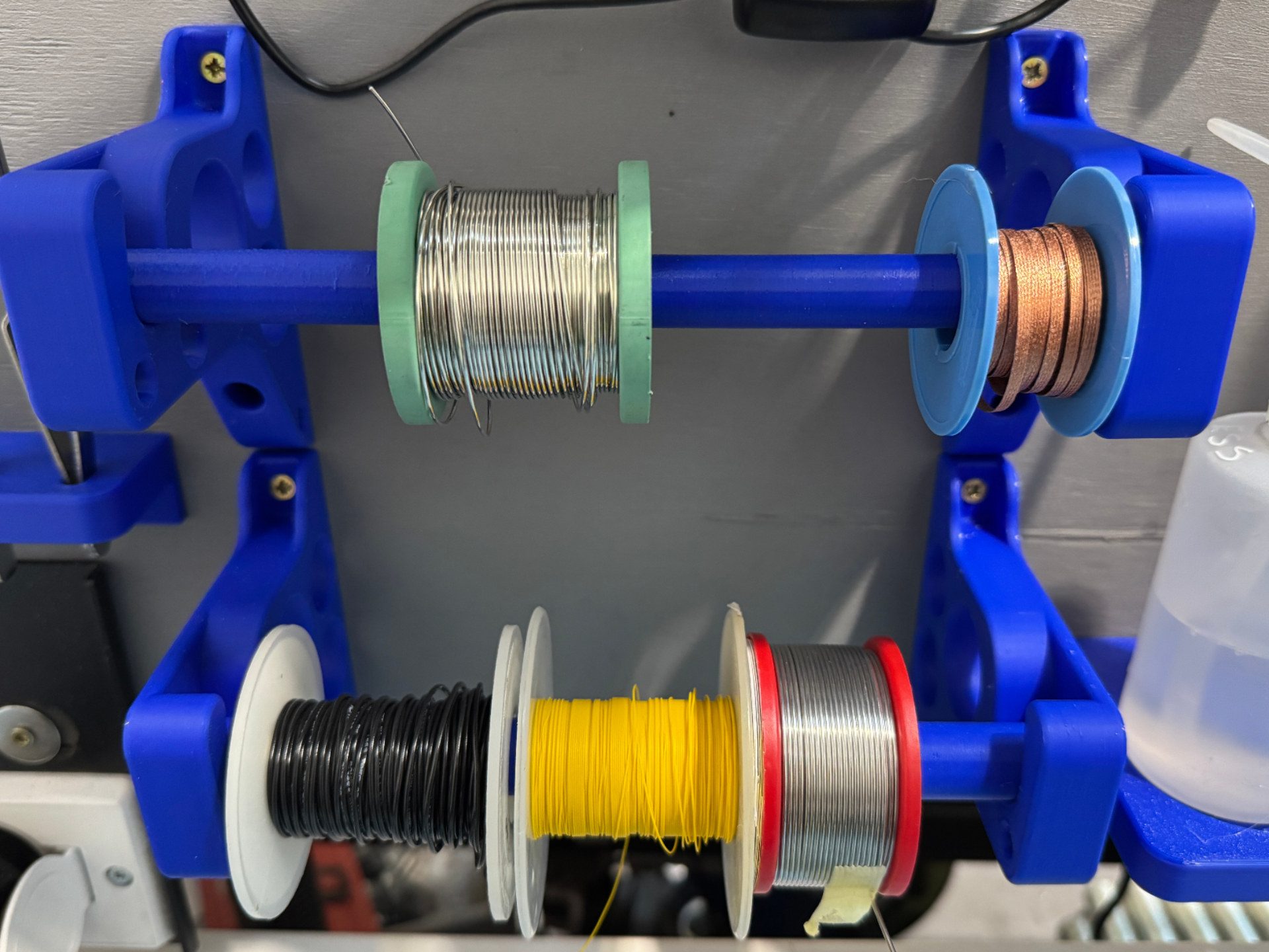 20 and 16mm Reel Holders for Solder, bonding wire.