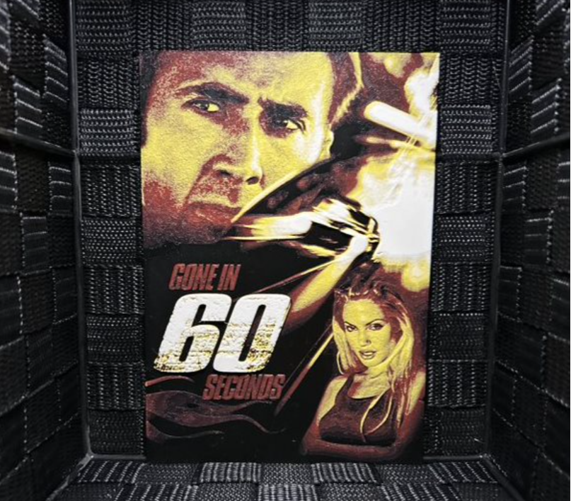 Hueforge Movie Poster - Gone in 60 Secondes -