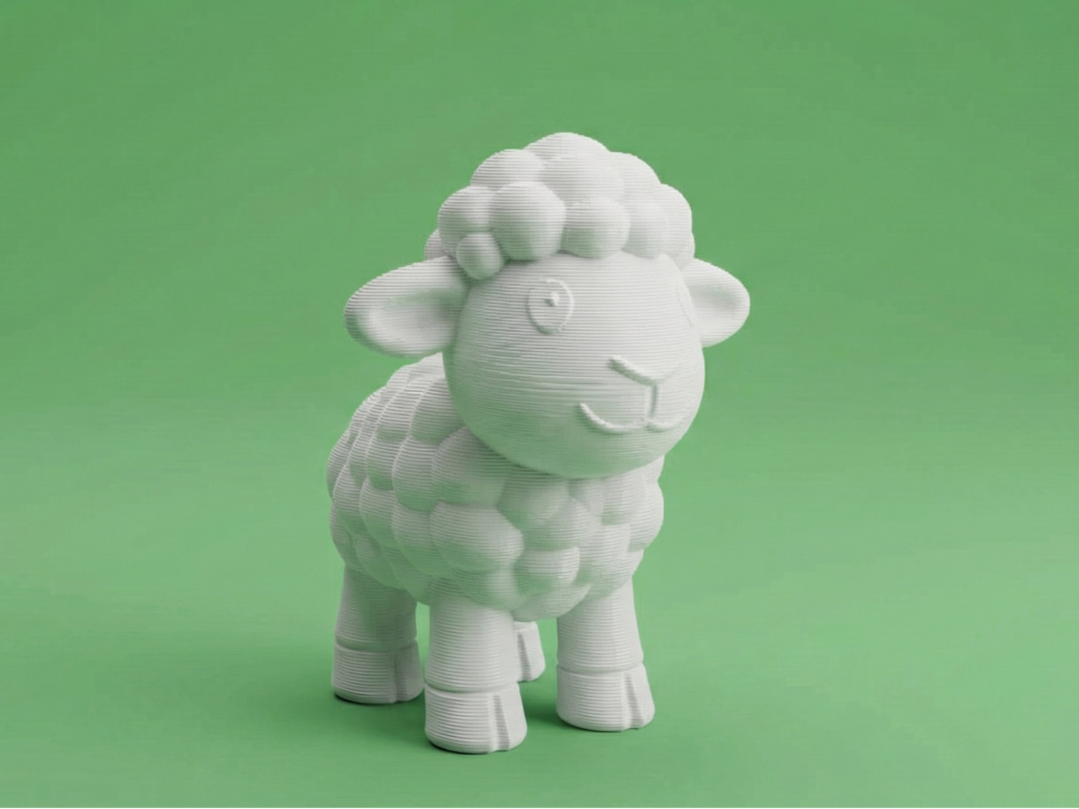 Cute Sheep Figurine – Cartoon Farm Animal