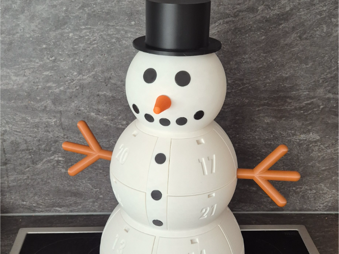 Schneemann Adventskalender 48cm (ohne AMS)