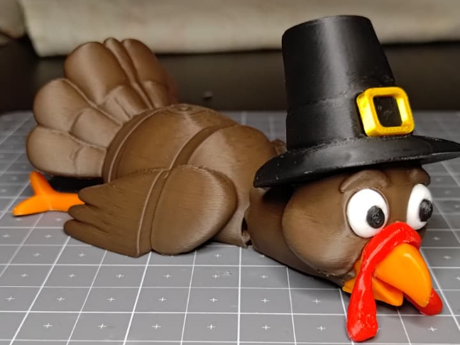 Thanksgiving flexi fidget turkey