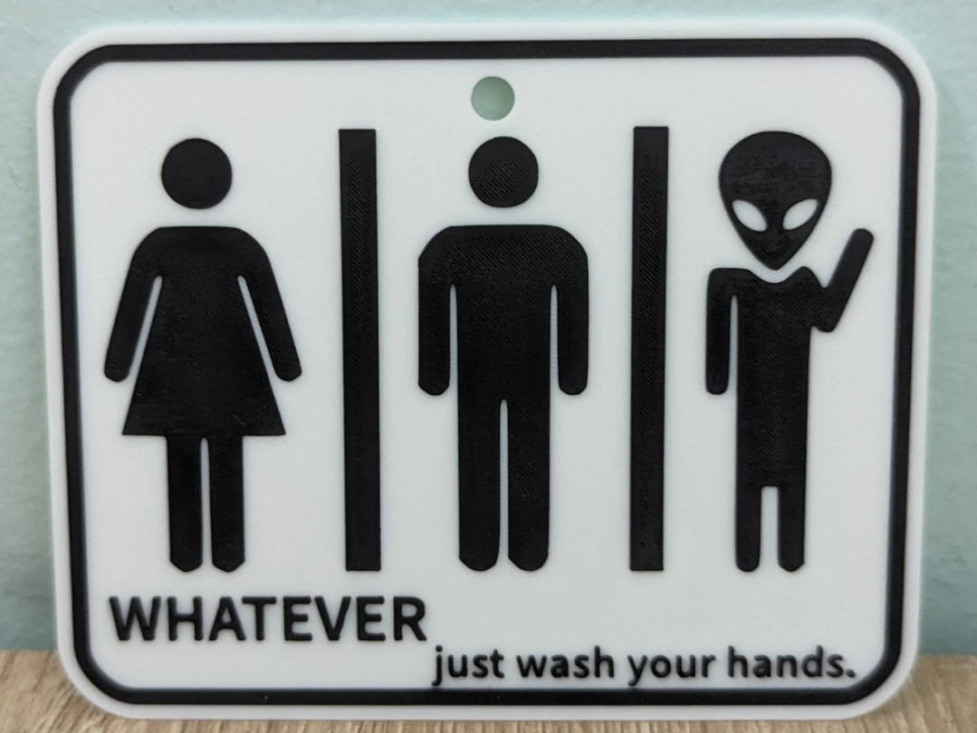 Restroom sign