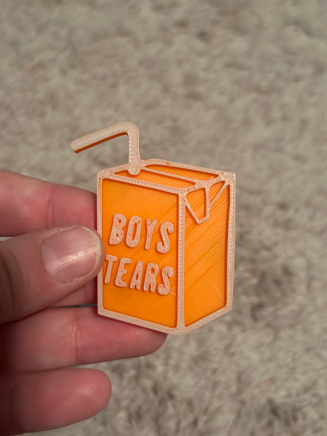 Boy Tears Juice Box Magnet