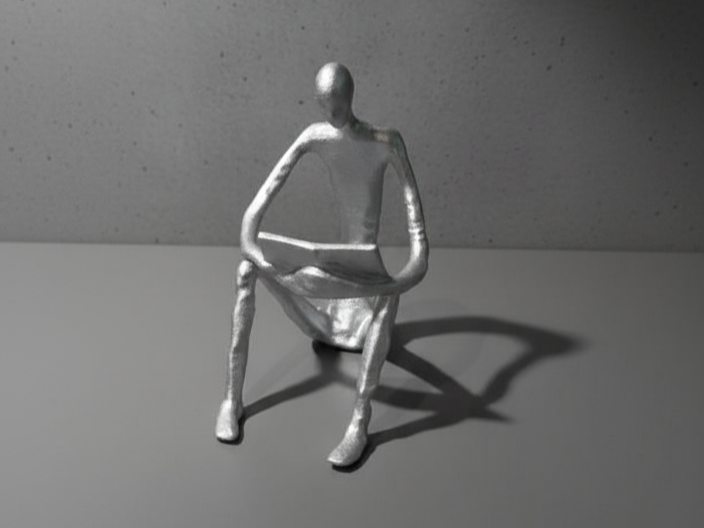 Escultura Hombre Lector Sculpture of a Reading Man