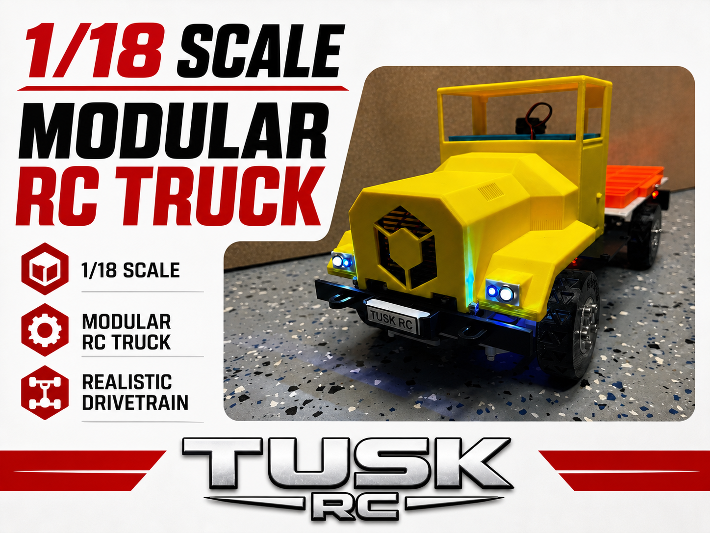 Tusk Boar (v1.0) 1/18 Scale RC Truck Platform
