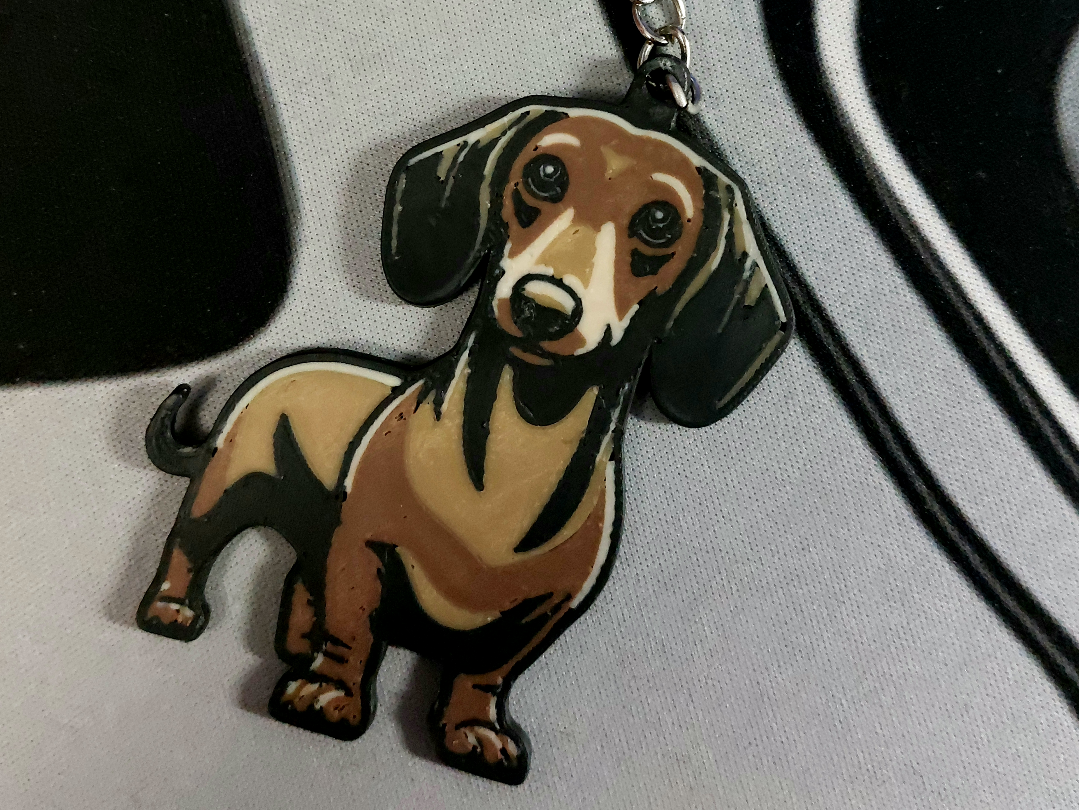 Dachshund Love Keychain