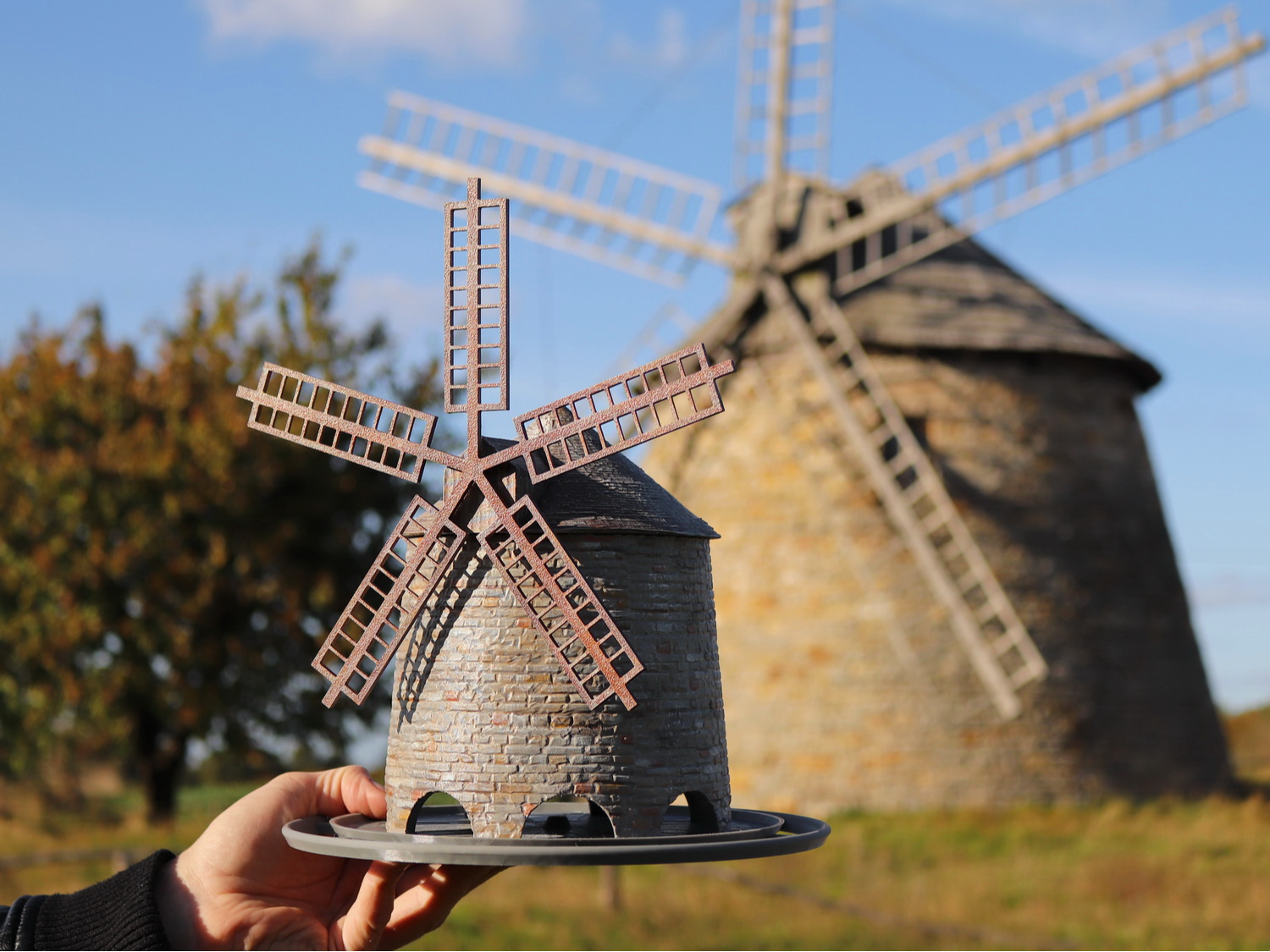 Dutch-style Windmill Bird feeder from Szwarszowice