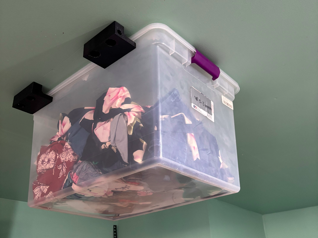 Ceiling Tote Storage Rack