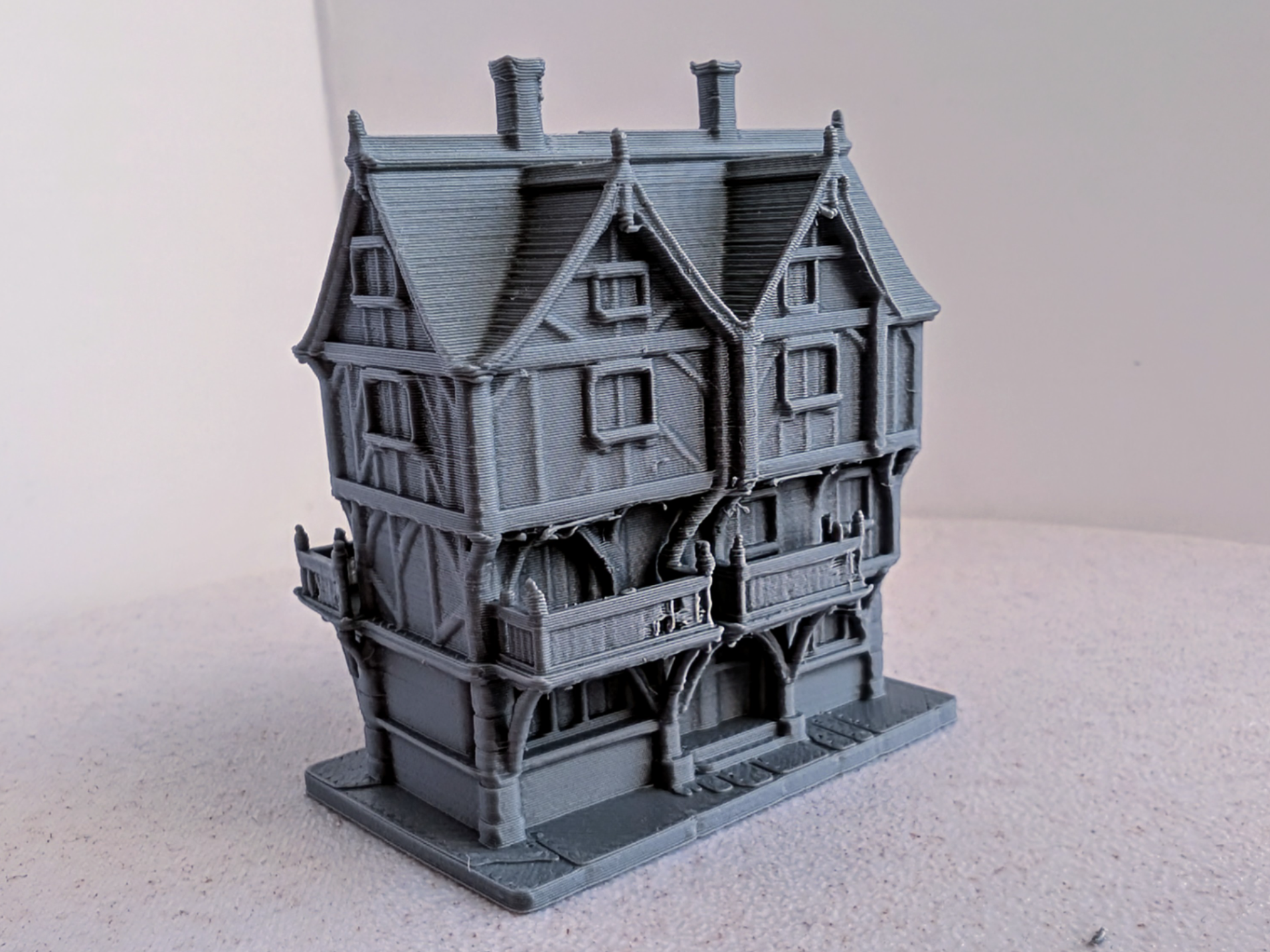 Medieval Townhouse Merchant's House miniature 039