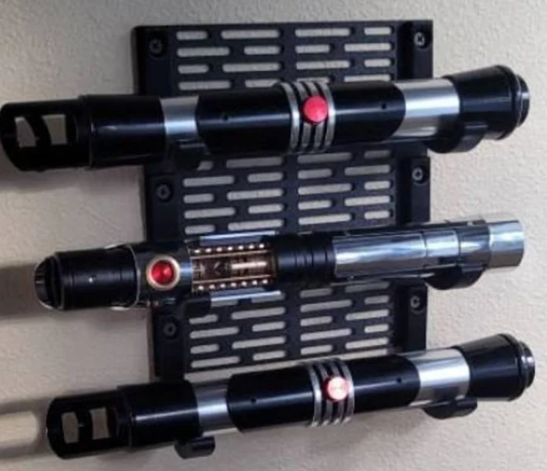 Light Saber Wall Mount with Hooks