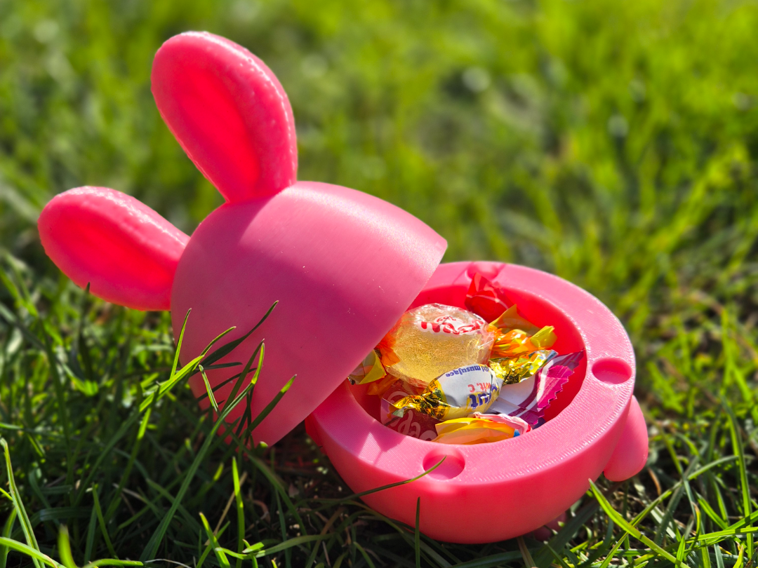 Rabbit egg suprise box with magnes pleace