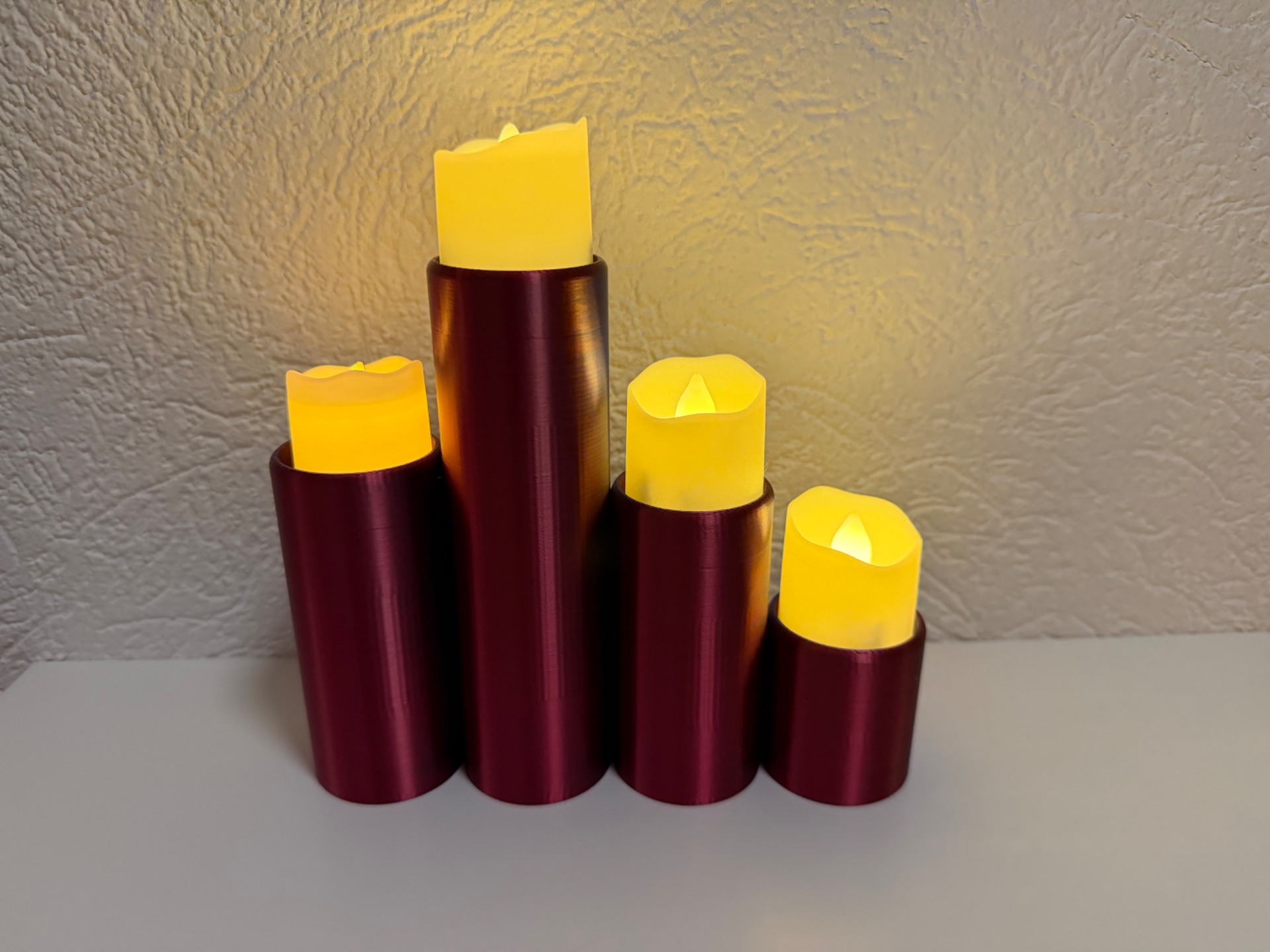 Bougeoir pour 4 lampes led