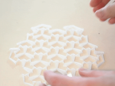 TPU Fidget Fabric (Bistable Auxetic Metamaterial)