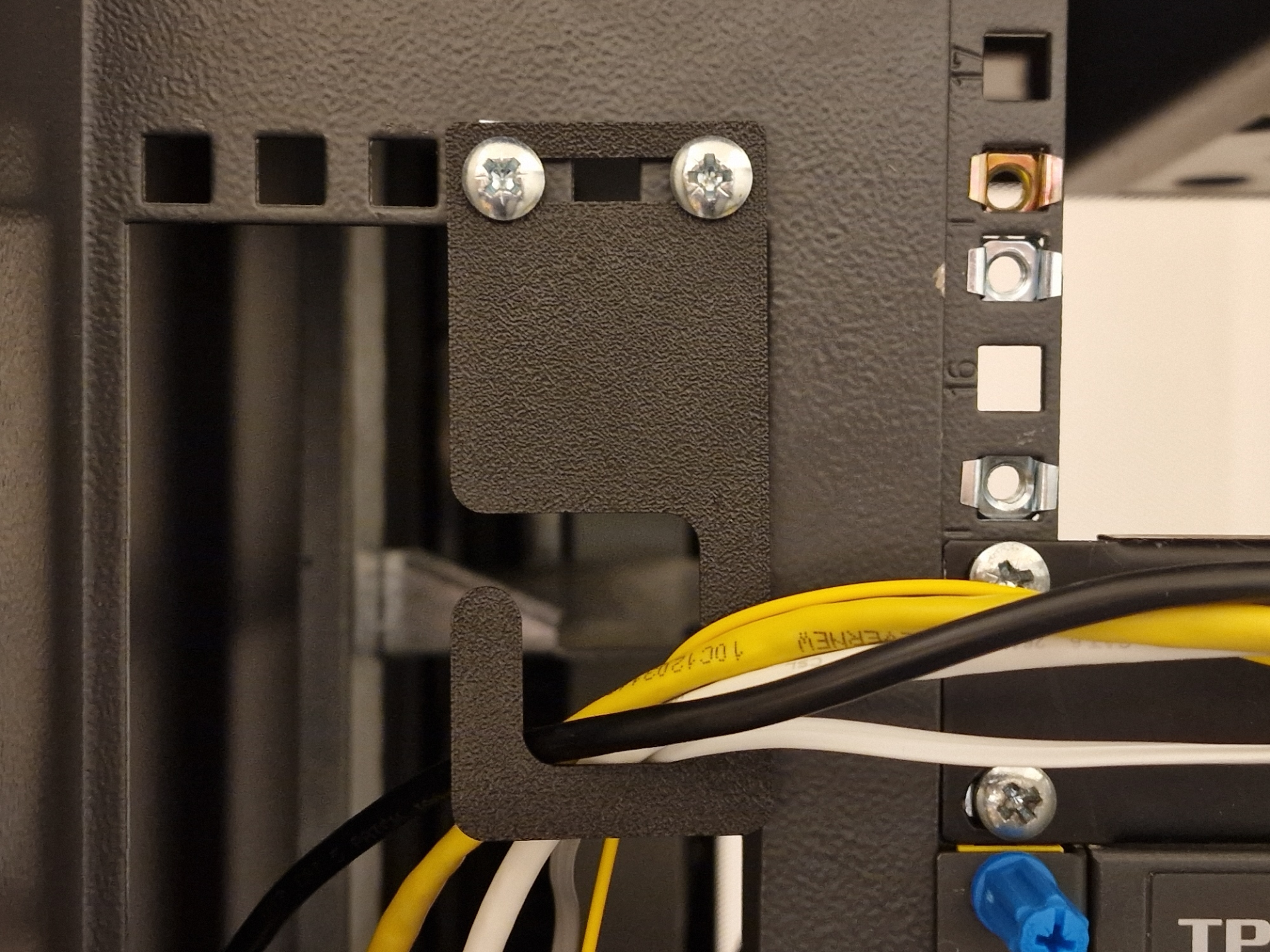 Vertical U Rack Wire Management Hook