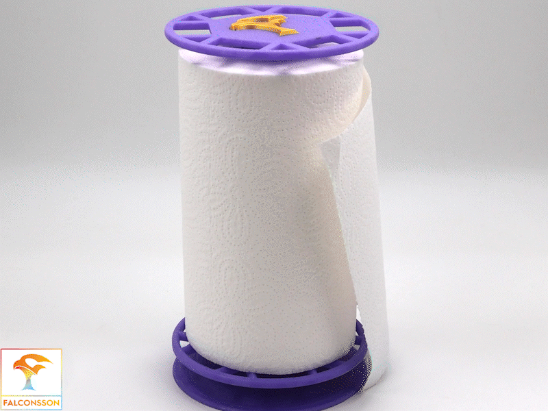Rotating paper towel holder