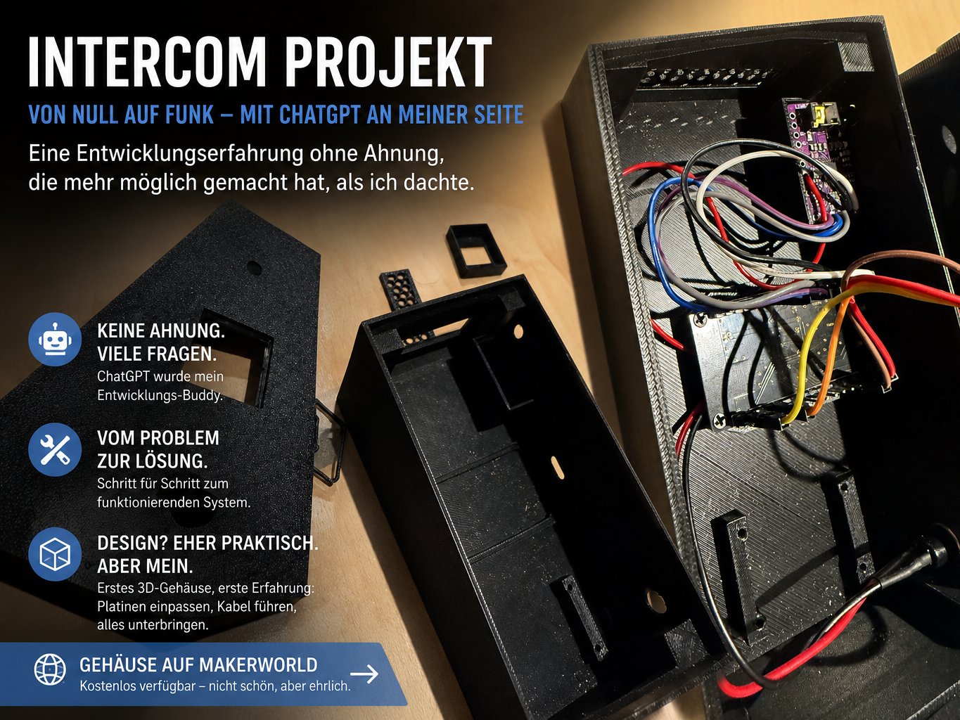 ESP32 Intercom Gehäuse - inklusive Projekt Sketch