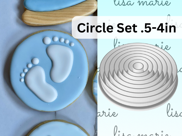 Cookie Cutter Circle Set .5inch to 4 inch