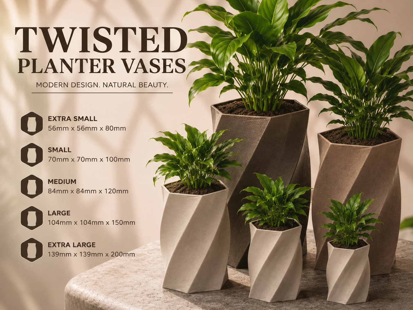Twisted Plant Vase
