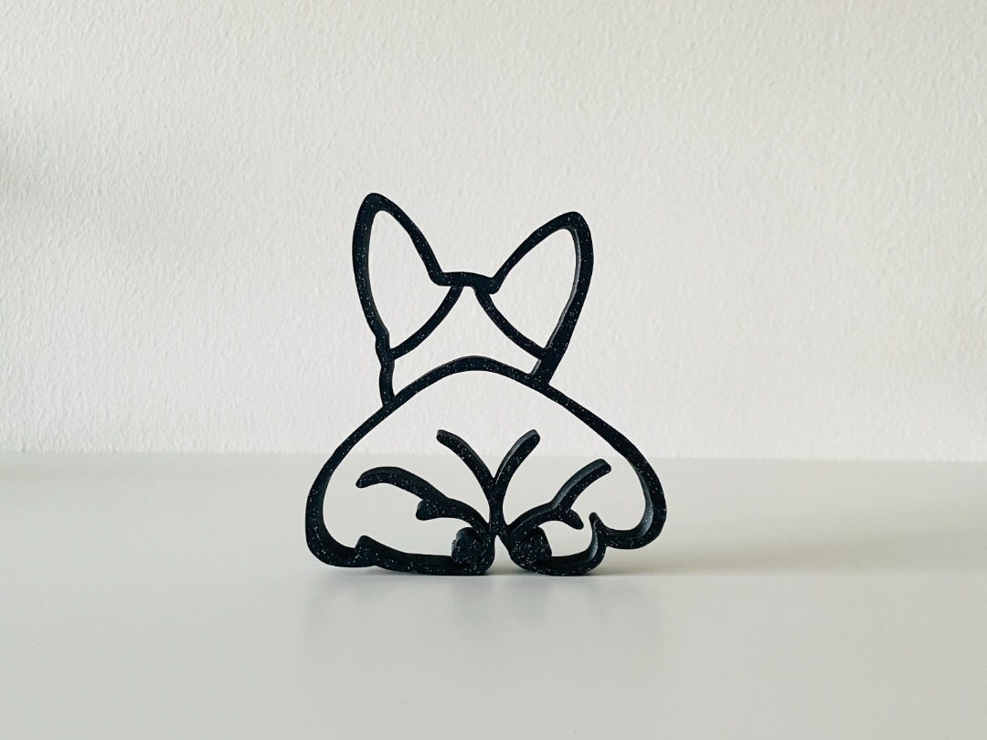 Frenchie butt - line art