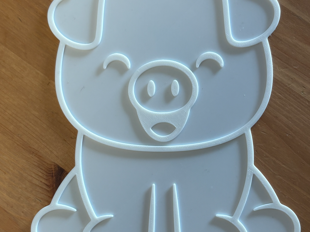 Pig Colouring Sheet