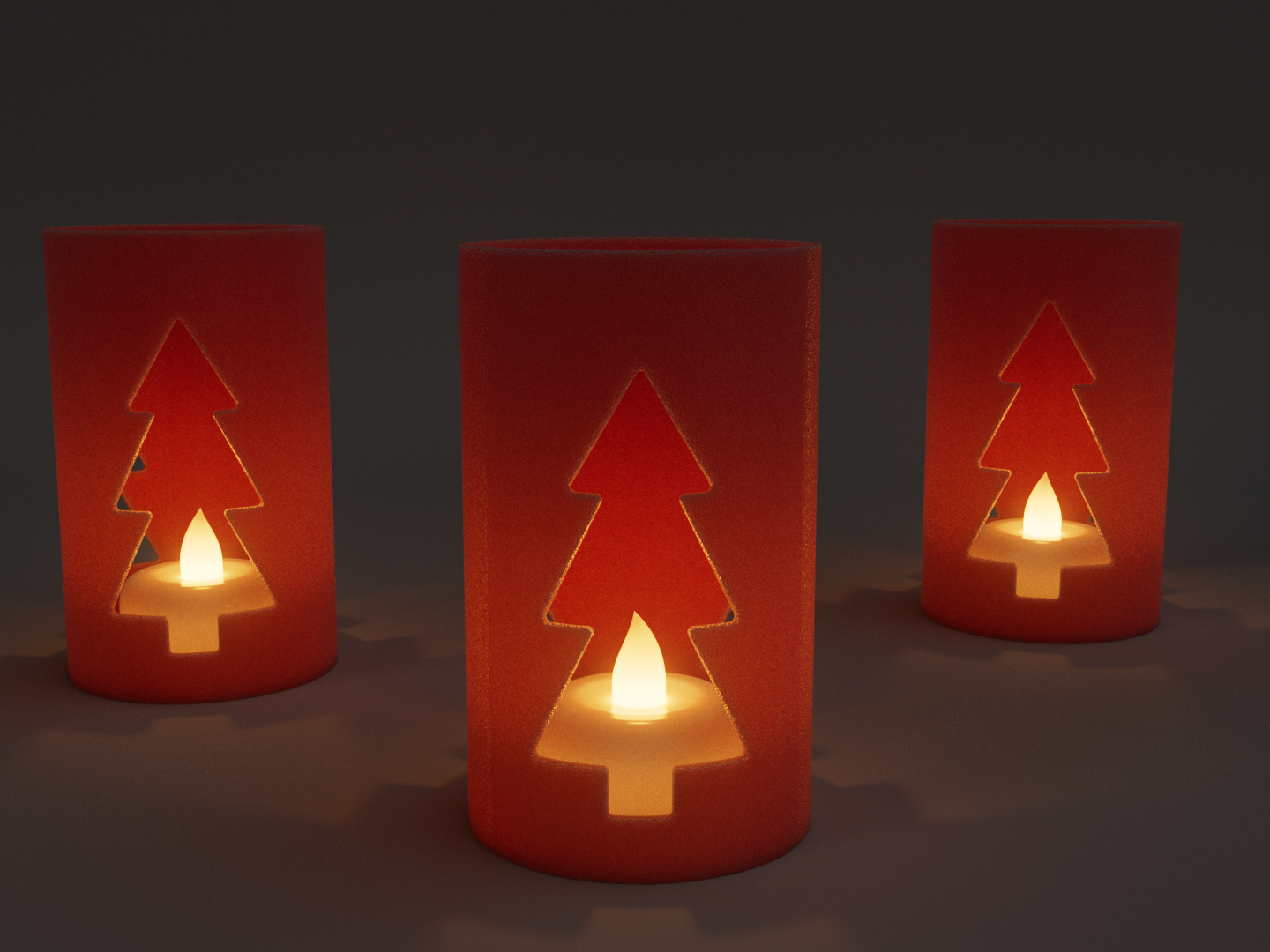 Christmas candle holder