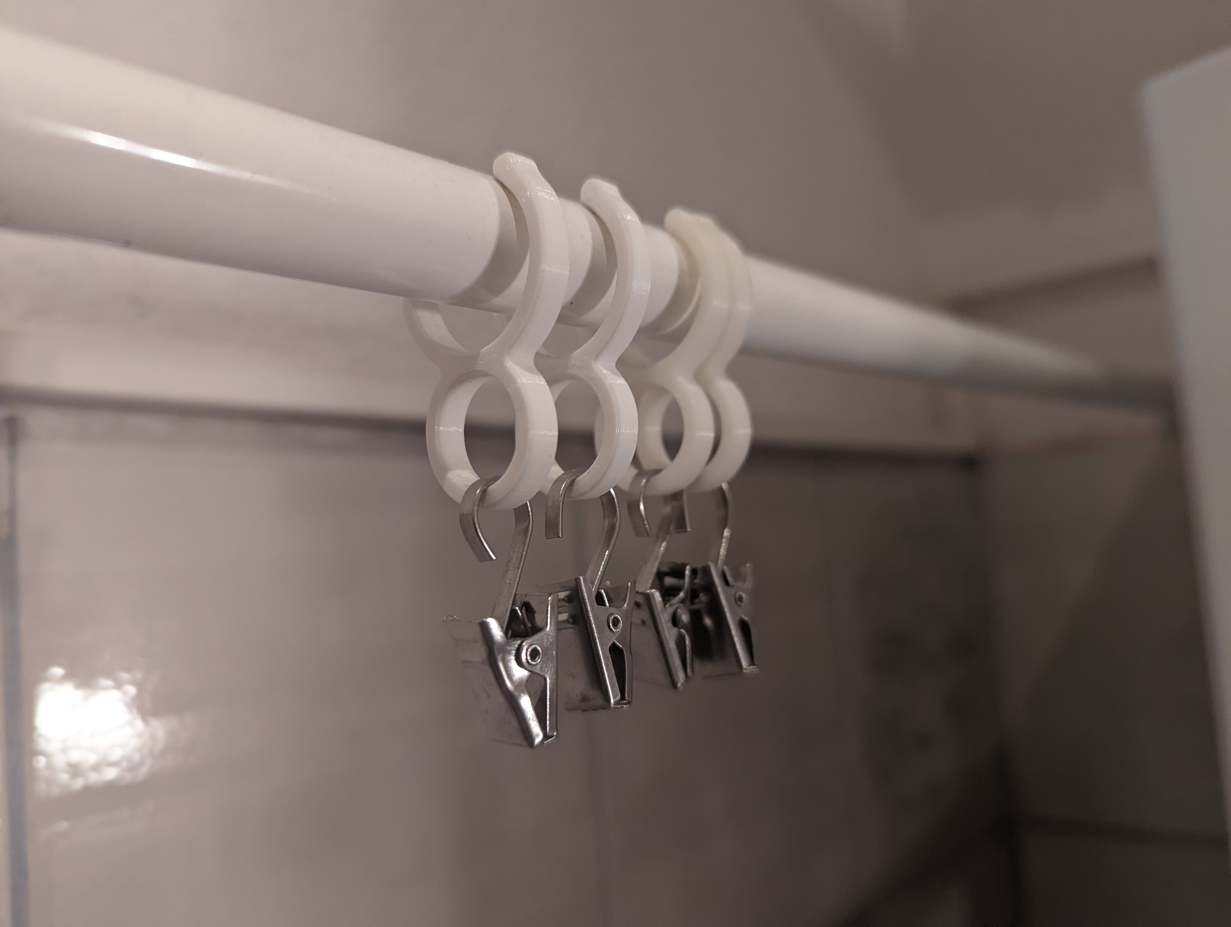 Handtuchhalter für IKEA Duschvorhangstange (BOTAREN Clip)