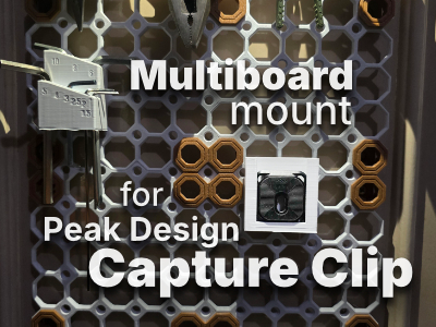Multiboard mount for Peak Design Capture