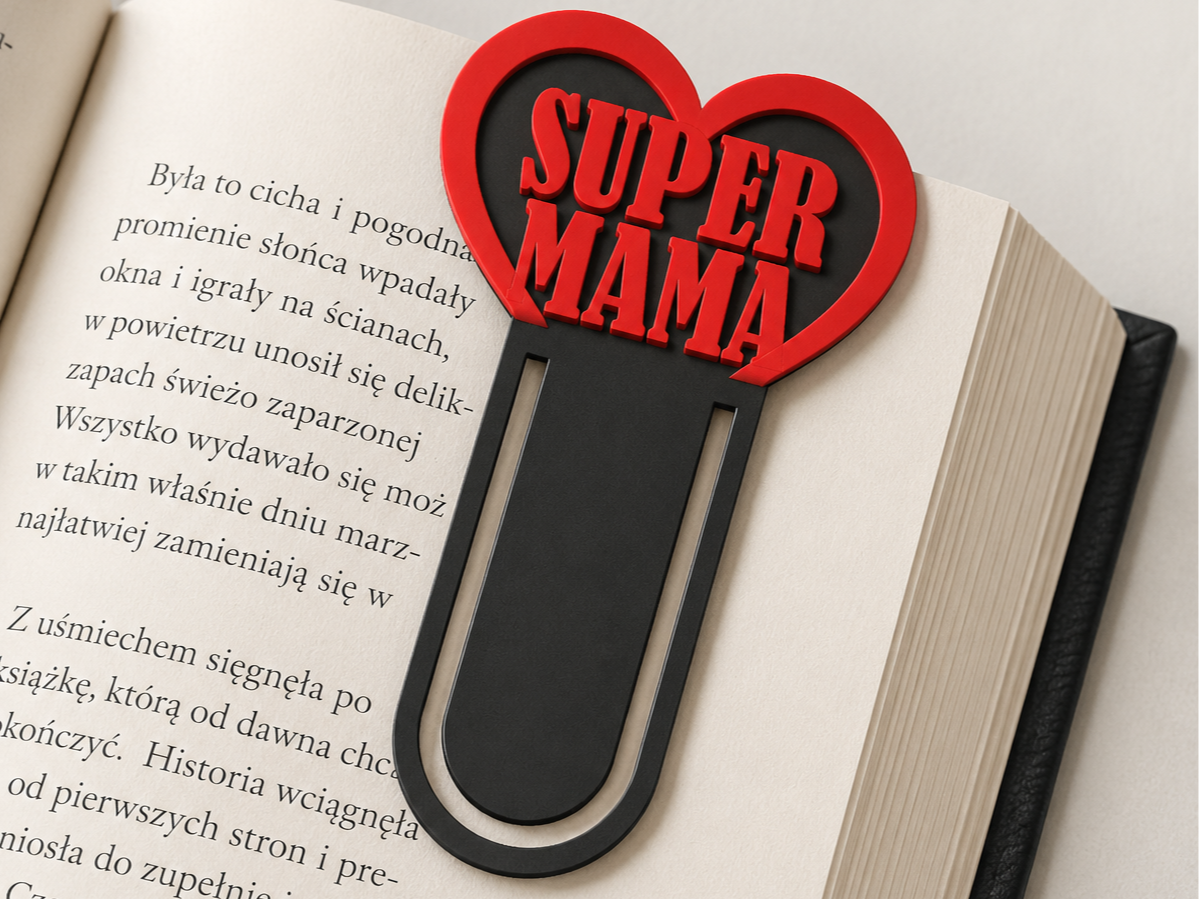 Super mama zakładka dzień matki mothers day