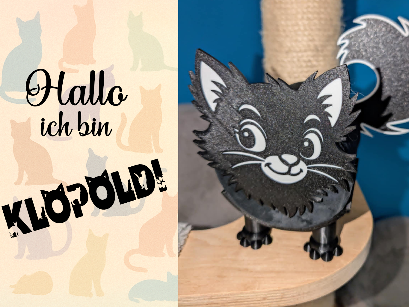 ToiCAT Toilettenpapier Katze Klopoldi Kater Kitten