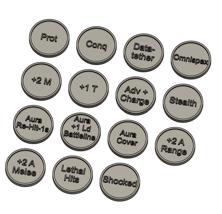 Warhammer 40k 10th Edition Admech Tokens