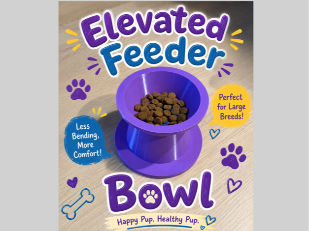 Elevated Pet Feeder Bowl