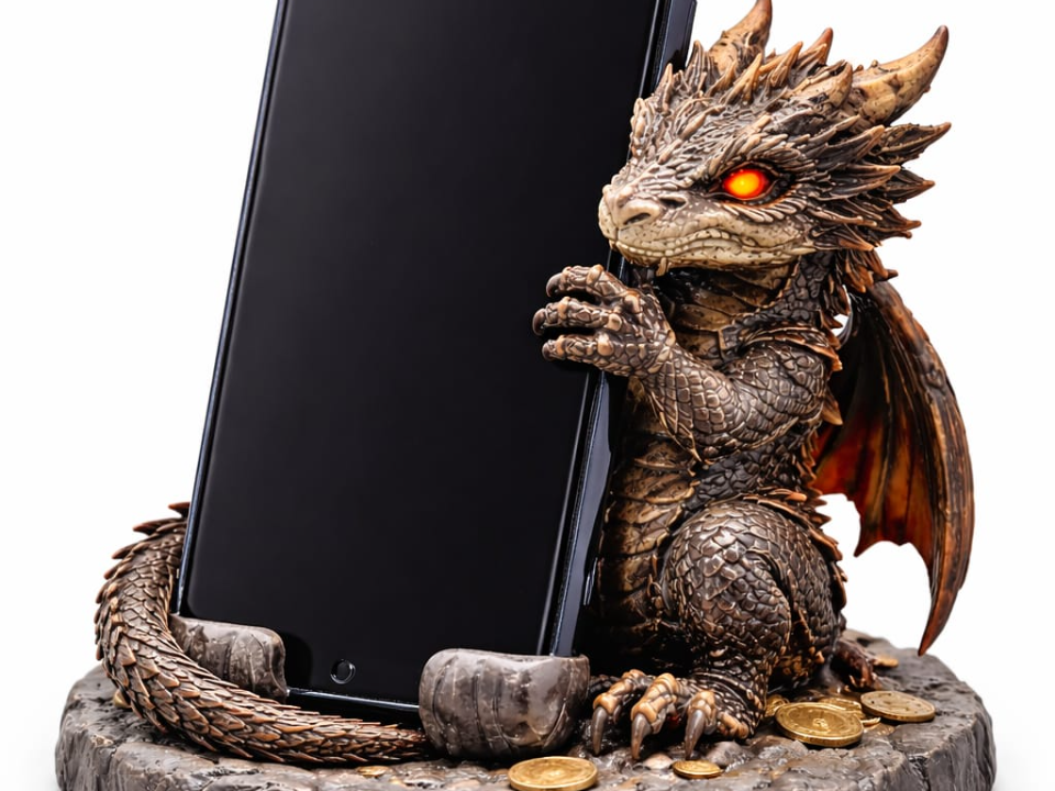 Dragon Guardian Phone Stand STL