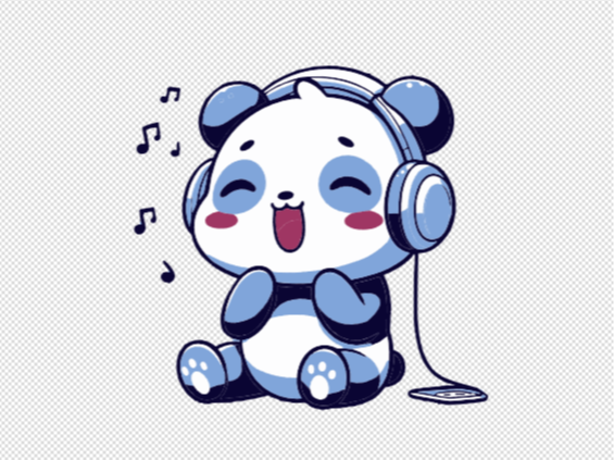 Osito escuchando musica