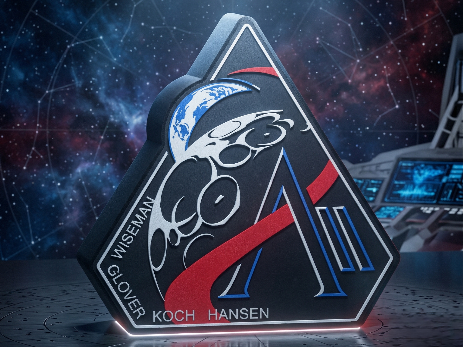 Artemis II NASA Lightbox (4-Color AMS Optimized)