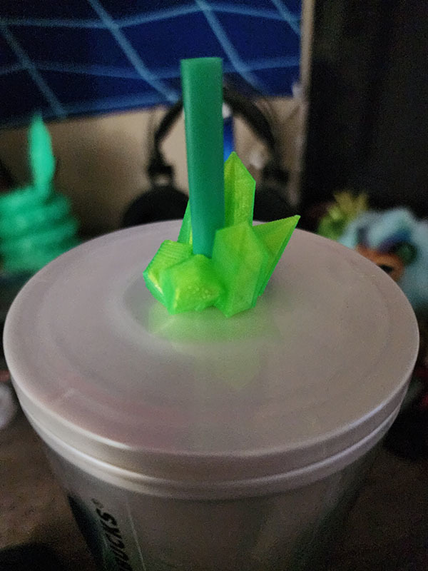 Crystal Cluster Straw Topper
