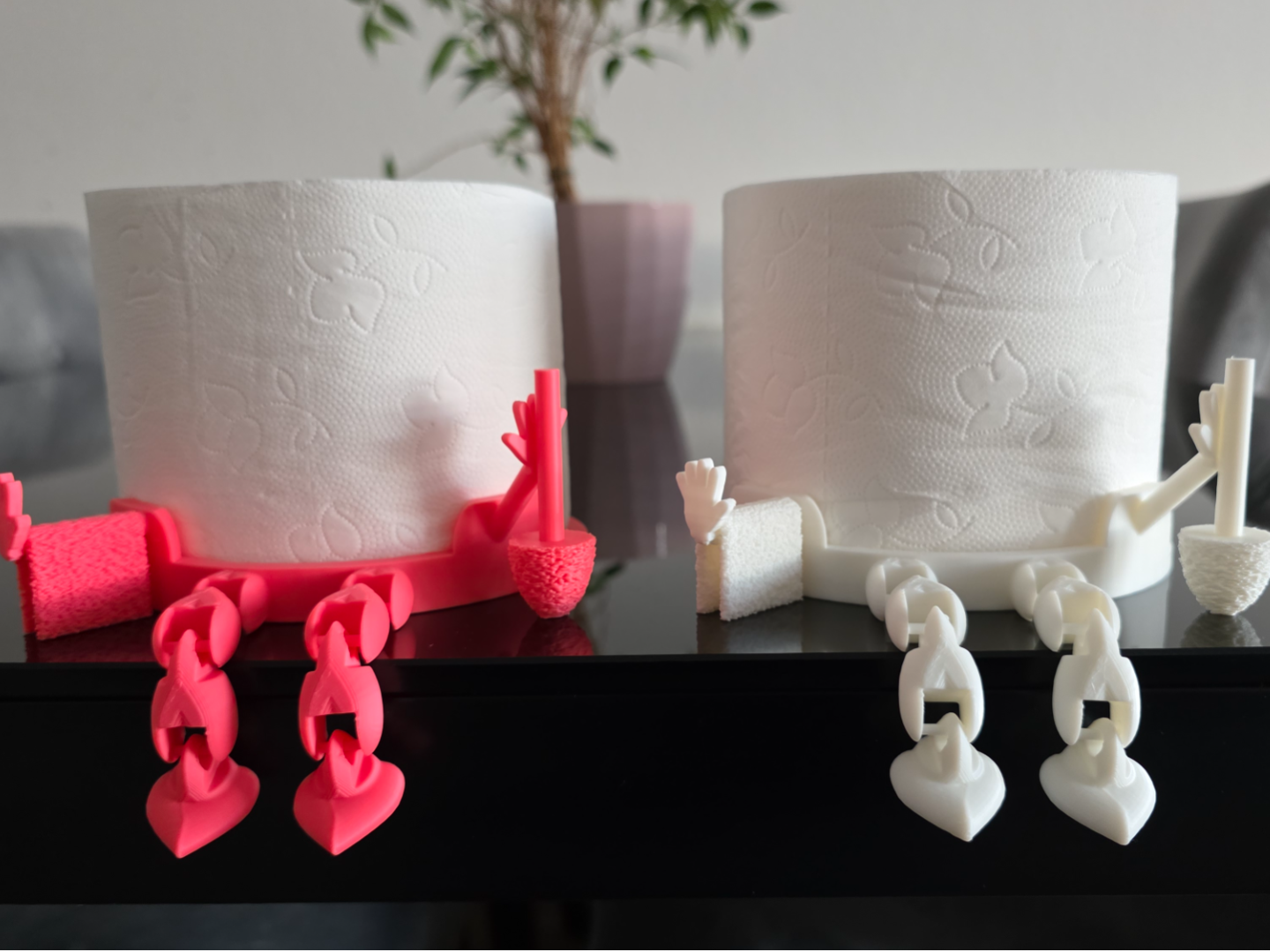 Cute Toilet Paper Holder articulated Buddy