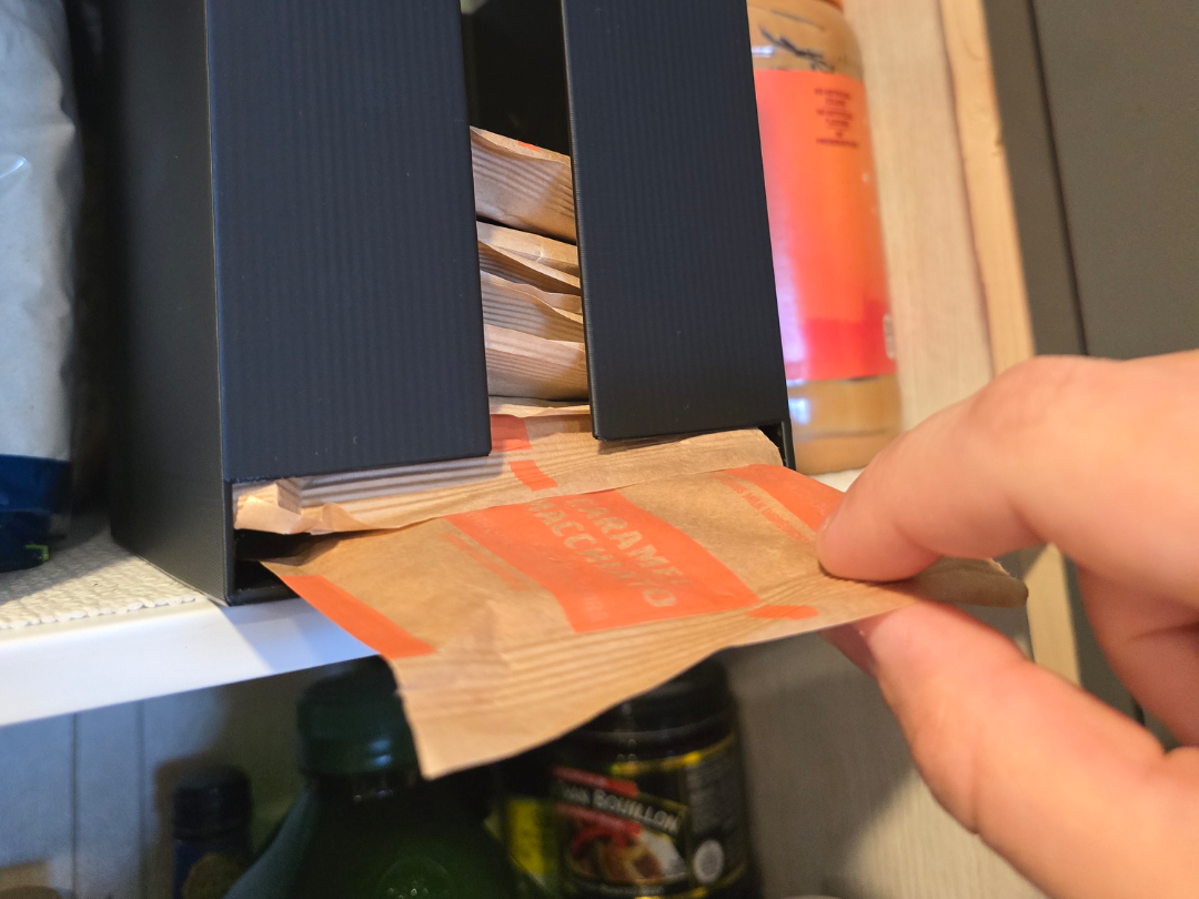 Ultimate Oatmeal Packet Dispenser BottomTop Access
