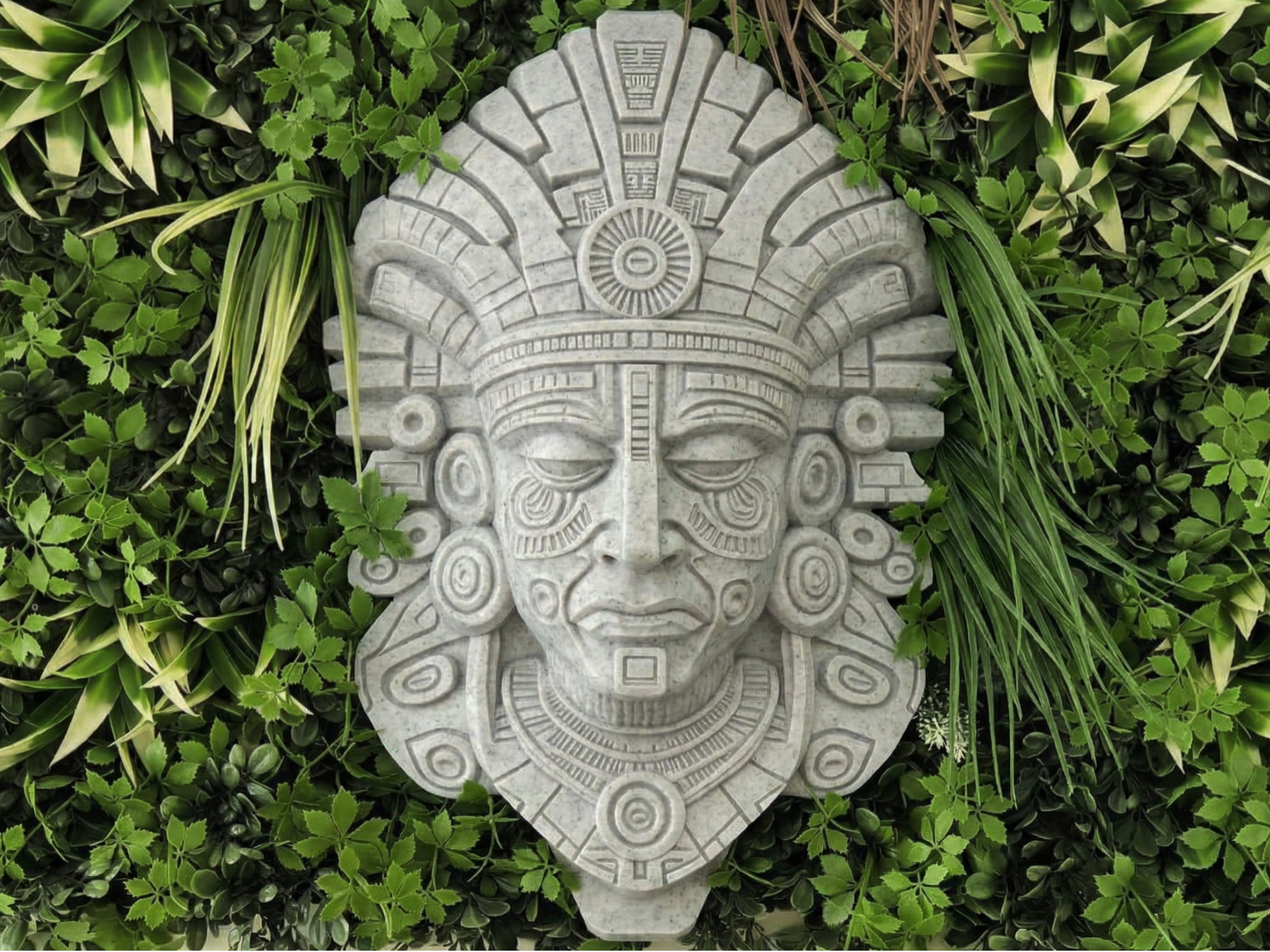 Maschera Azteca con supporto a parete