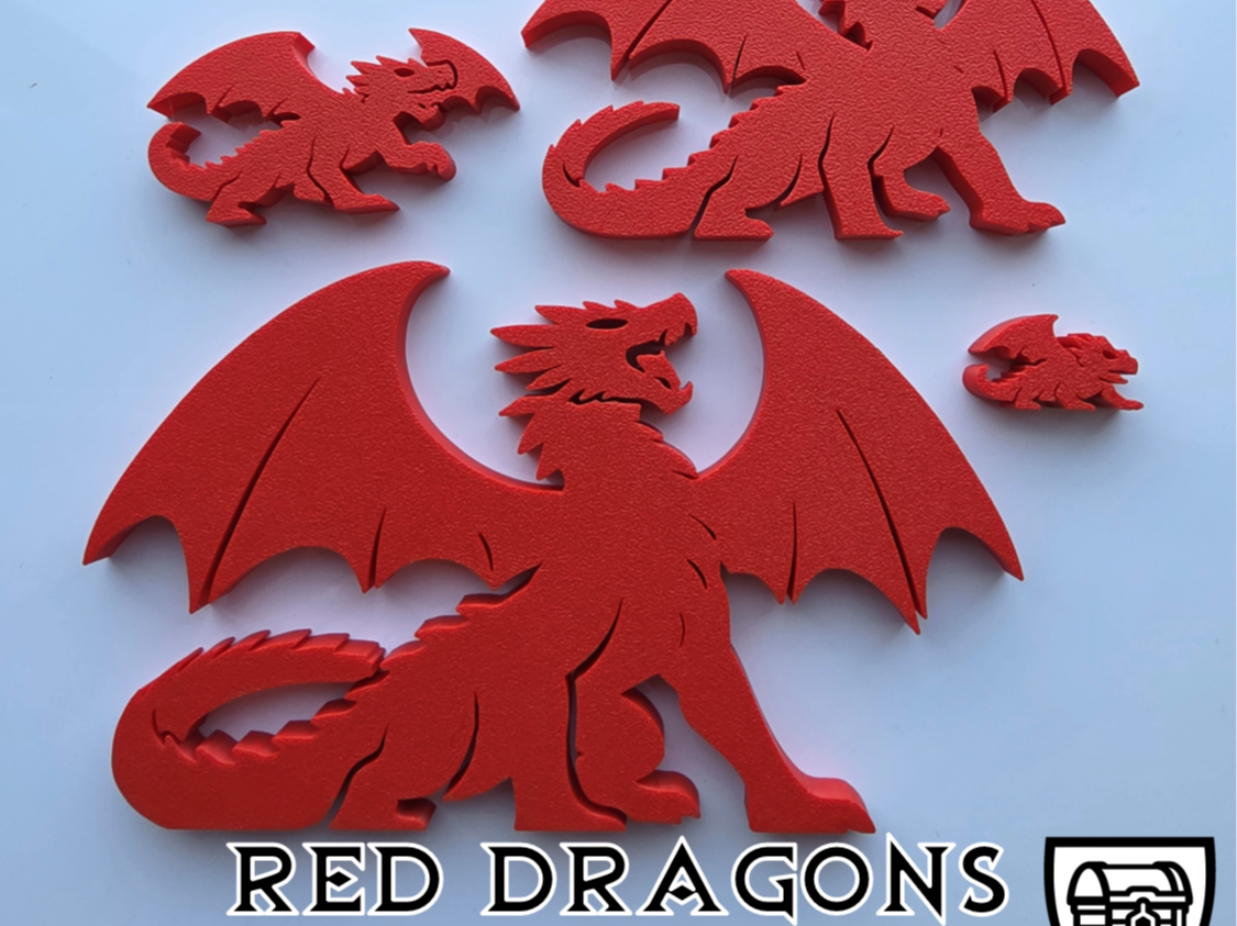 Red Dragons - Meeple Minis