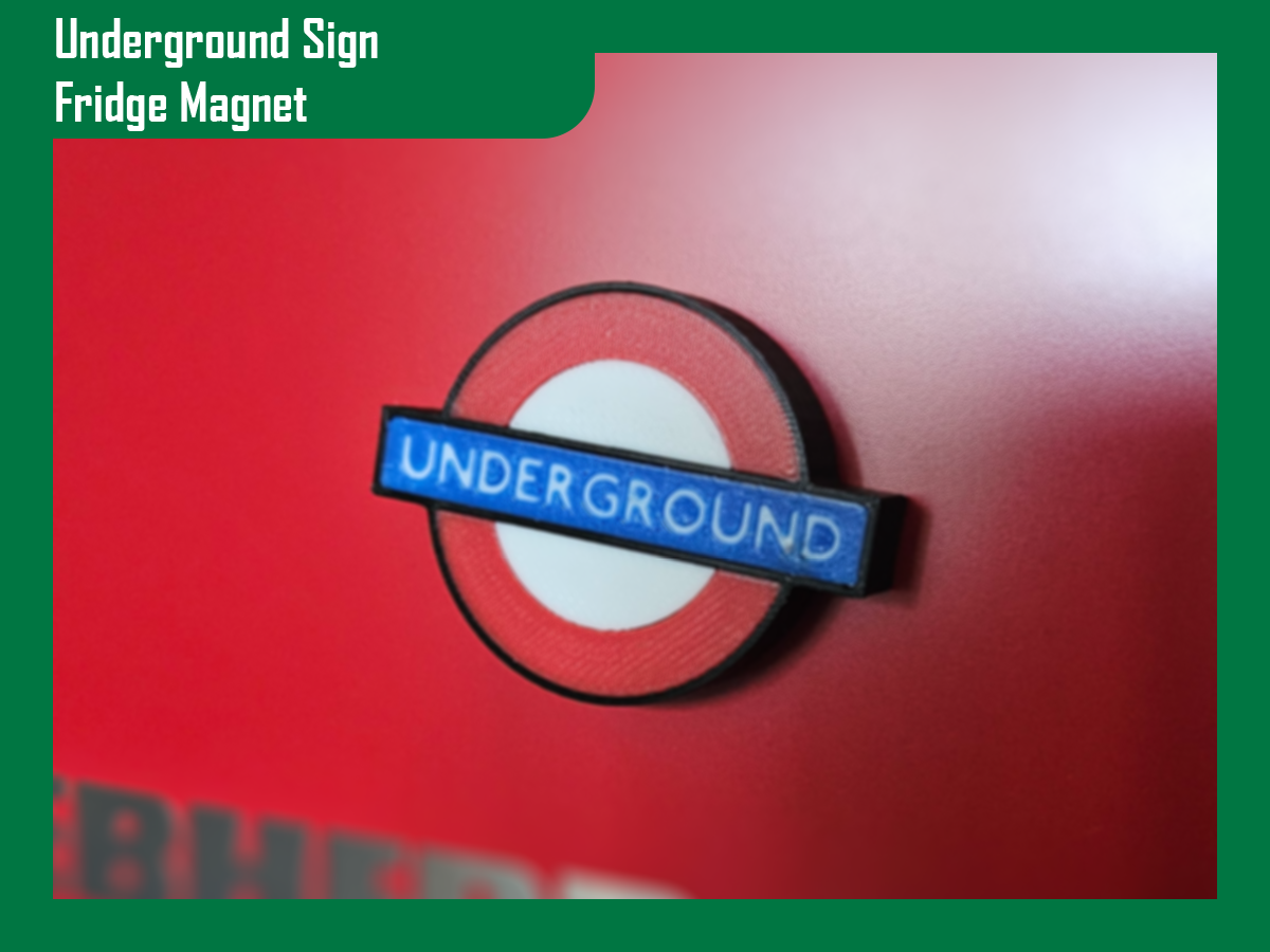 London Underground Sign Fridge Magnet